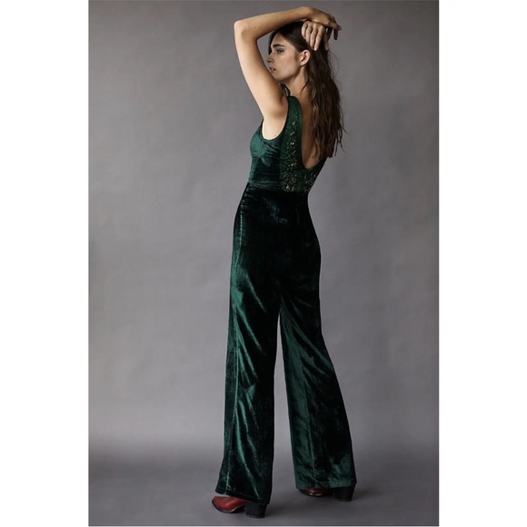 FREE PEOPLE X Brenda Knight Jewel Jumpsuit RARE - Picture 3 of 7